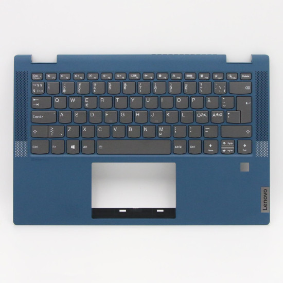 Lenovo ideapad Flex 5-14IIL05 5-14ITL05 blue backlit Norwegian NE keyboard palmrest - main product image