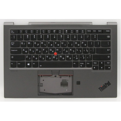 Lenovo thinkpad 5M10V24960 gray X1 yoga 4th backlit Hebrew HB keyboard palmrest