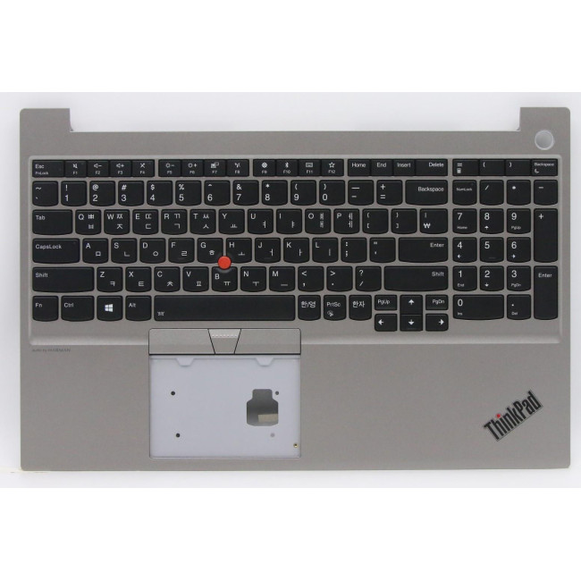 Lenovo thinkpad E15 5M10V16992 silver backlit Korean KR keyboard palmrest - main product image