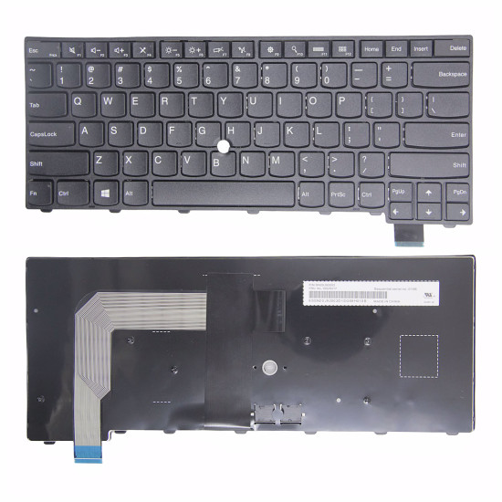 Lenovo thinkpad S2 T460S T470S black frame no trackpoint US keyboard OEM - main product image