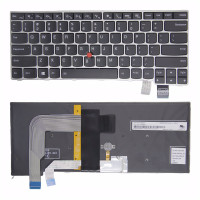 Lenovo thinkpad S2 T460S T470S silver frame with trackpoint backlit US keyboard high copy