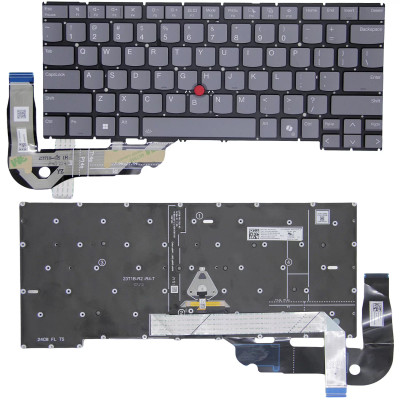 Lenovo thinkpad T14P Gen 2 Gen 3 / P1 Gen 7 Gen 8 gray backlit US keyboard AI