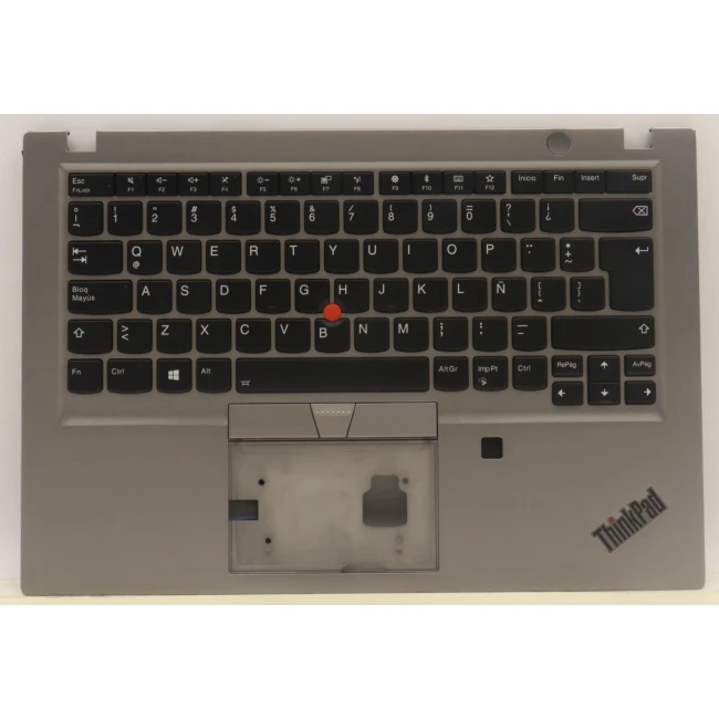 Lenovo thinkpad T490s 02HM366 silver backlit Latin LA keyboard palmrest - main product image