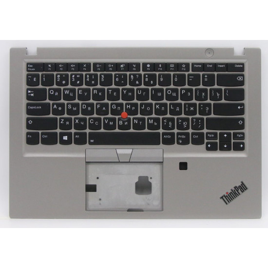Lenovo thinkpad T490s non-vPro 02HM406 silver backlit Russian RU keyboard palmrest - main product image