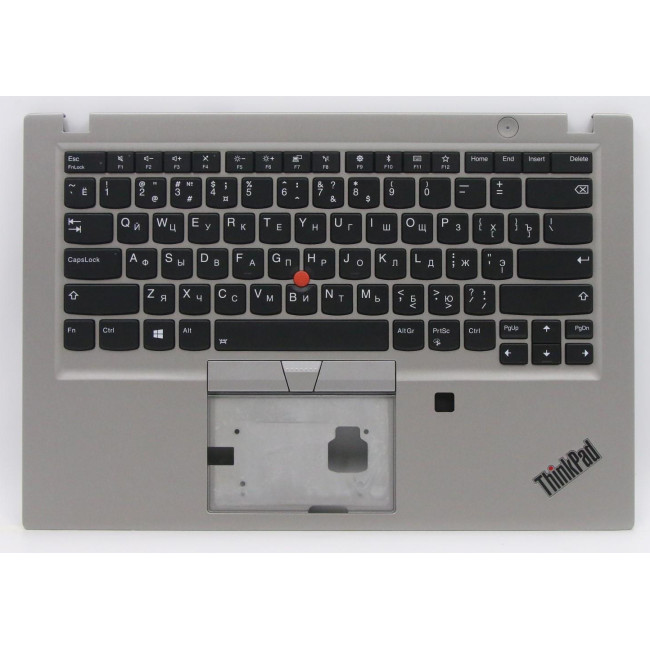 Lenovo thinkpad T490s non-vPro 02HM406 silver backlit Russian RU keyboard palmrest - main product image