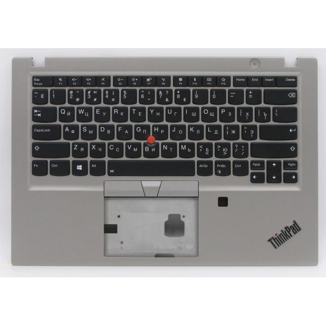 Lenovo thinkpad T490s non-vPro 02HM406 silver backlit Russian RU keyboard palmrest - main product image