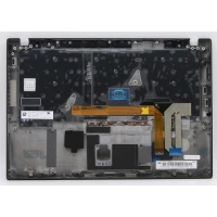 Lenovo thinkpad T495s 5M10V16638 black backlit Bulgarian BG keyboard palmrest - additional view 2