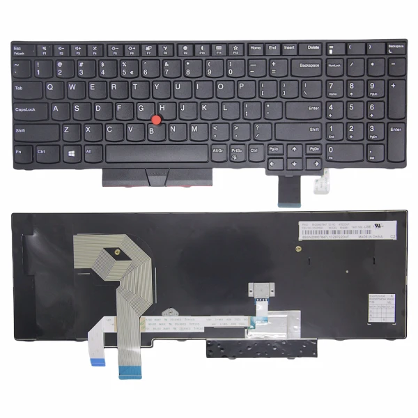 Lenovo thinkpad T570 T580 P51S P52S with trackpoint US keyboard OEM - main product image