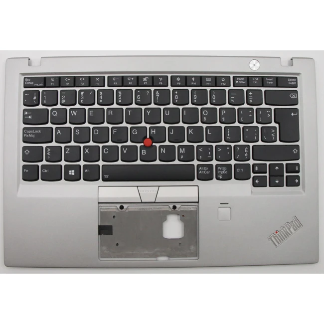 Lenovo thinkpad X1 Carbon 5th 2017 Generation 01LX592 silver backlit EU CFE keyboard palmrest - main product image