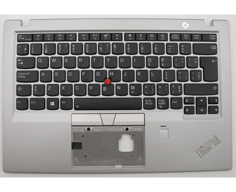 Lenovo thinkpad X1 Carbon 5th 2017 Generation 01LX592 silver backlit EU CFE keyboard palmrest - additional view 