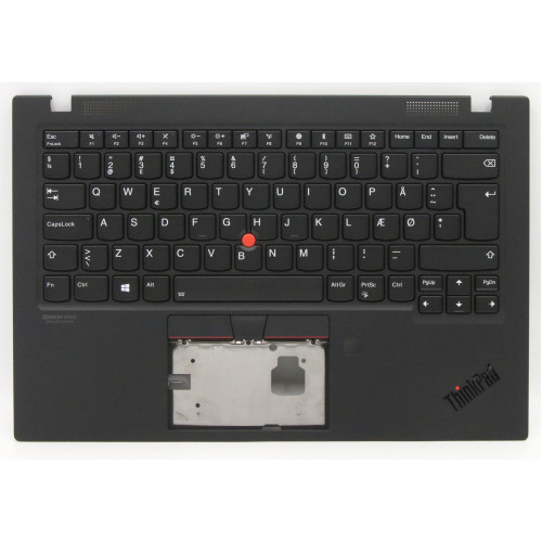 Lenovo thinkpad X1 Carbon 7th 2019 ePrivacy 5M10V25499 black backlit Danish DM keyboard palmrest - main product image