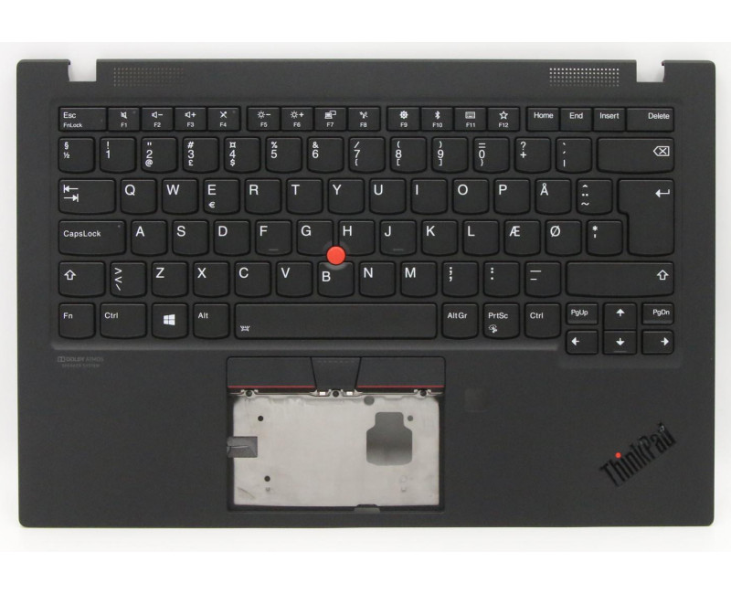 Lenovo thinkpad X1 Carbon 7th 2019 ePrivacy 5M10V25499 black backlit Danish DM keyboard palmrest