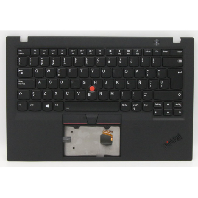 Lenovo thinkpad X1 Carbon Gen 6th 2018 01YR593 black backlit Spanish SP keyboard palmrest - main product image