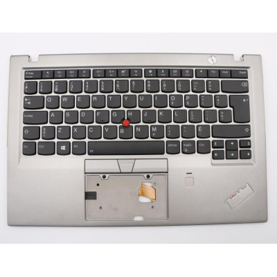 Lenovo thinkpad X1 Carbon Gen 6th 2018 01YU509 silver backlit Canadian French CF keyboard palmrest
