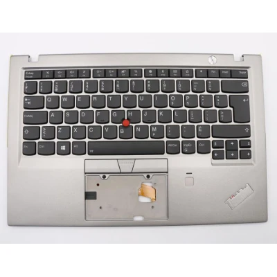 Lenovo thinkpad X1 Carbon Gen 6th 2018 01YU509 silver backlit Canadian French CF keyboard palmrest