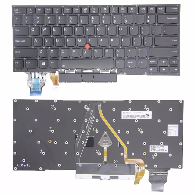 Lenovo Thinkpad X1 Carbon 7th Gen 2019, X1 Carbon 8th Gen 2020 backlit US keyboard original - main product image