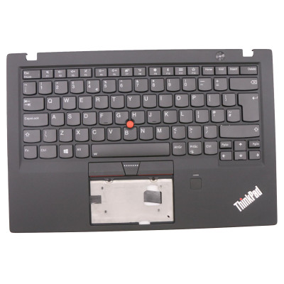 Lenovo thinkpad X1 carbon 5th Gen 2017 01LX539 black backlit UK keyboard palmrest
