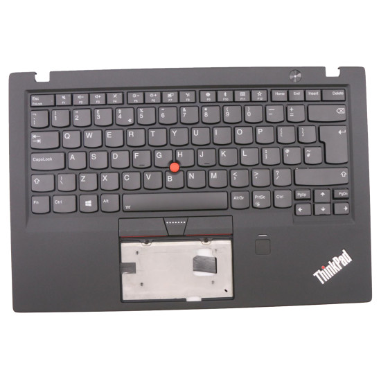 Lenovo thinkpad X1 carbon 5th Gen 2017 01LX539 black backlit UK keyboard palmrest - main product image