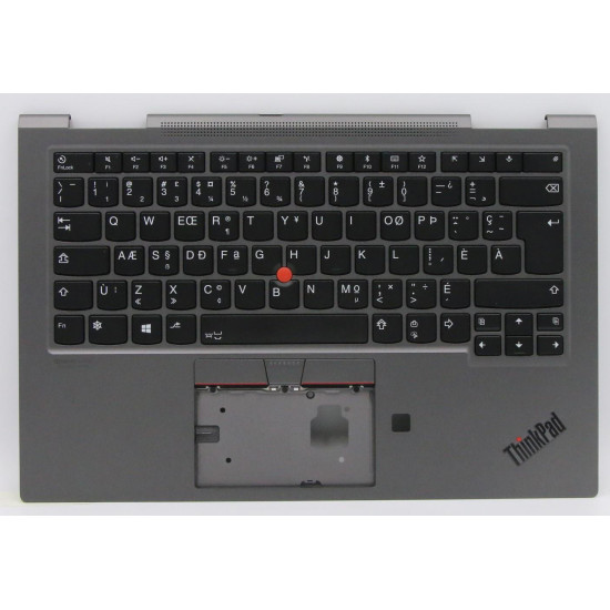 Lenovo thinkpad X1 yoga 4th Generation 5M10V24914 gray backlit EU CFA keyboard palmrest - main product image