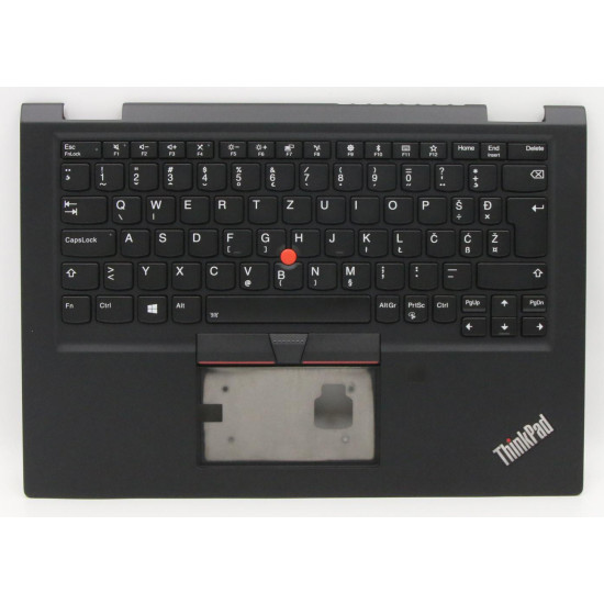 Lenovo thinkpad X390 yoga non-vPro 02HL679 black backlit Slovenian SA keyboard palmrest - main product image
