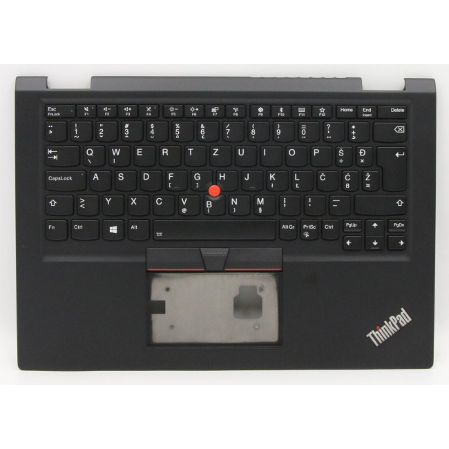 Lenovo thinkpad X390 yoga non-vPro 02HL679 black backlit Slovenian SA keyboard palmrest - main product image