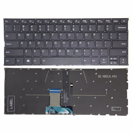 Lenovo K42-80 K43-80 black power backlit US keyboard original - main product image
