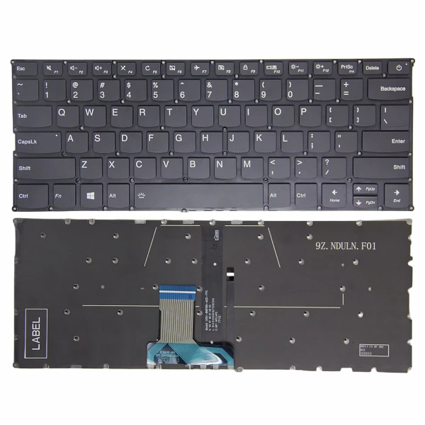 Lenovo Yoga 720-12IKB 720-13KBR black power backlit US keyboard original - main product image