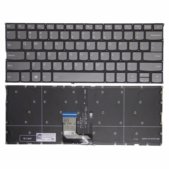 Lenovo ideapad 320S-13IKB 720S-14IKB gray power backlit US keyboard original - main product image