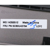 Lenovo yoga C740-15IML 5CB0U43794 grey purple backlit Korean KR keyboard palmrest - additional view 1
