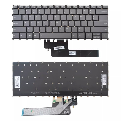 Lenovo yoga Slim 7 Carbon 13IAP7 13IRP8 gray backlit US keyboard - main product image
