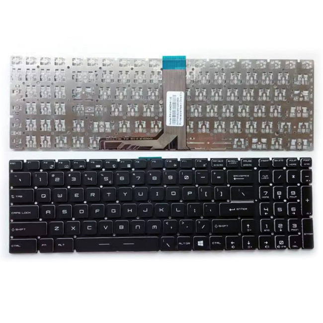 MSI Creator 17, A10SE, A10SF, A10SFS, A10SGS, B11UE, B11UH, B11UG, MS-17G3, MS-17M1, black US keyboard - main product image