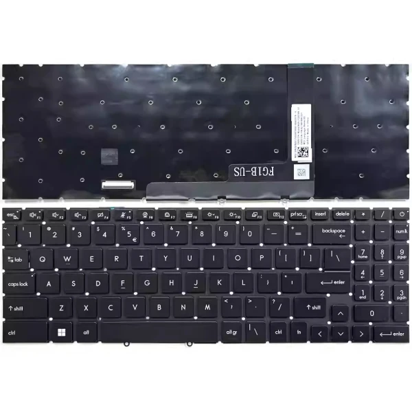 MSI Creator Z17 A12U, Z17 HX, Studio A13V, A14V, RGB backlit US keyboard - main product image