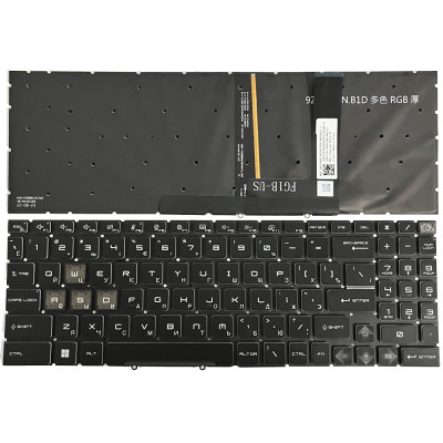 MSI Cyborg 15 A12V A13V A13U AI A1V MS-1585 1583 PULSE 15 B13V RGB backlit Russian RU keyboard slim