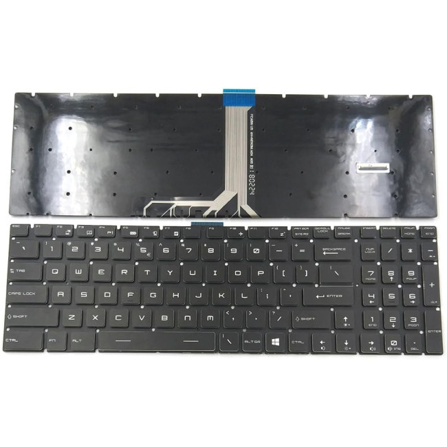 MSI GE63VR 7RE 7RF GE65 Raider GE73VR 7RE 7RF Raider GE73 Raider RGB 8RE 8RF MS-17C1 MS-17C5 GS63 Stealth 8RD 8RE GS73 8RD 8RE MS-17B7 per-key RGB US keyboard - main product image