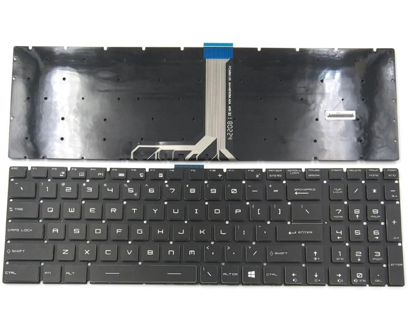 MSI GE63VR 7RE 7RF GE65 Raider GE73VR 7RE 7RF Raider GE73 Raider RGB 8RE 8RF MS-17C1 MS-17C5 GS63 Stealth 8RD 8RE GS73 8RD 8RE MS-17B7 per-key RGB US keyboard - additional view 