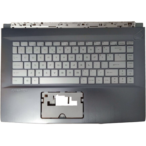 MSI GF65, MS-16R1, MS-16R3, MS-16R4, MS-16R5, MS-16R6, WP65, WF65, backlit US keyboard palmrest white key - main product image