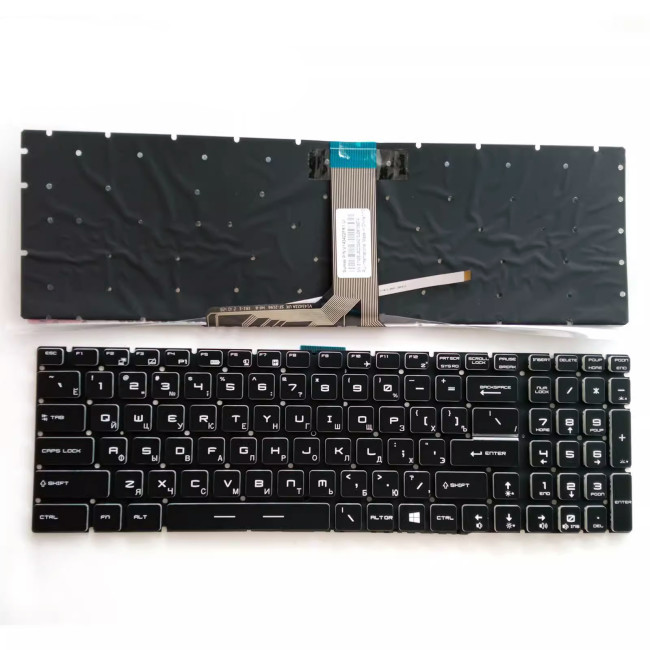 MSI GS60 MS-16J2 16J3 16J4 MS-16H5 MS-16H4 MS-16J6 7 color backlit Russian RU keyboard - main product image