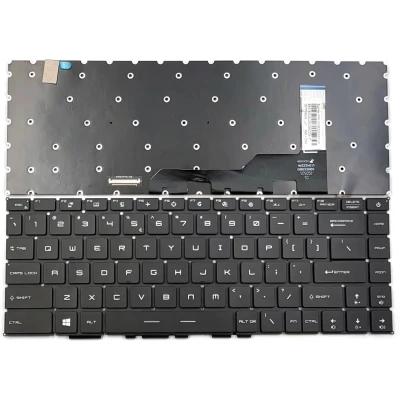 MSI GS66 GE66 GP66 MS-1541 MS-14C1 MS-14C2 MS-16V1 MS-16V2 MS-16V3 WS66 P40 black RGB backlit US keyboard per-key