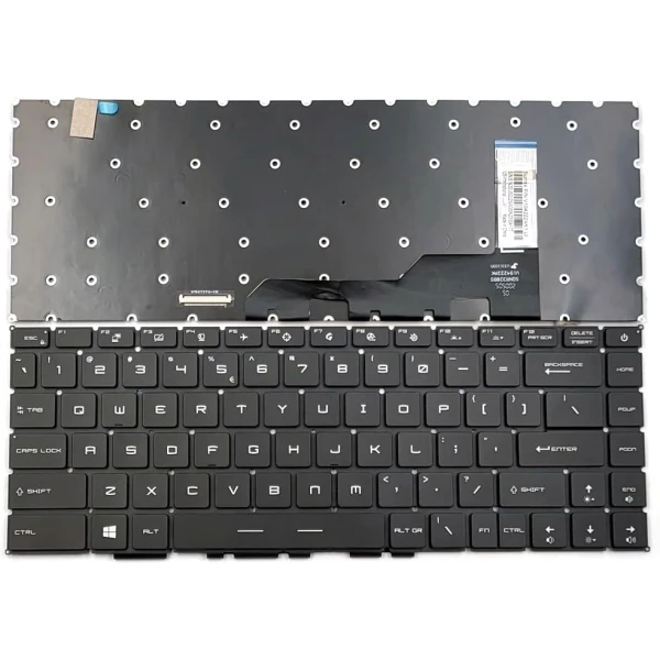 MSI GS66 GE66 GP66 MS-1541 MS-14C1 MS-14C2 MS-16V1 MS-16V2 MS-16V3 WS66 P40 black RGB backlit US keyboard per-key - main product image