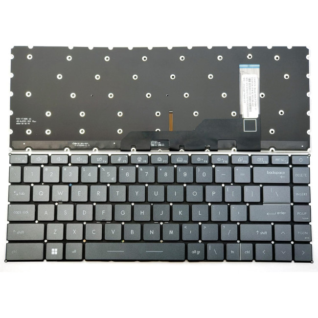 MSI GS66 GE66 GP66 MS-1541 MS-14C1 MS-14C2 MS-16V1 MS-16V2 MS-16V3 WS66 P40 gray backlit US keyboard - main product image