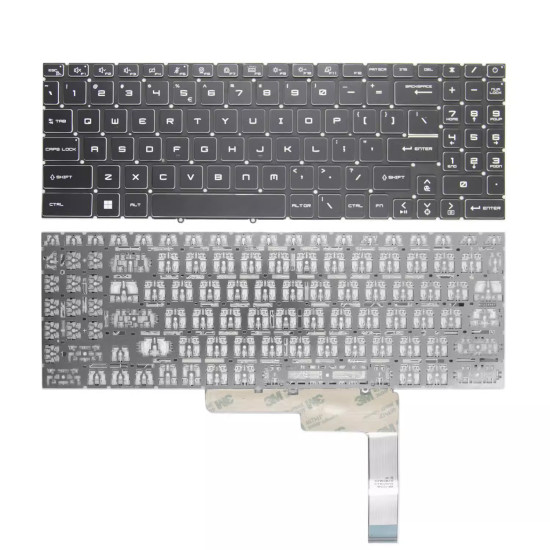 MSI Katana GF66 GF76 Pulse GL76 GL66 Stealth GS77 MS-17L3 MS-1584 MS-1583 black US keyboard - main product image