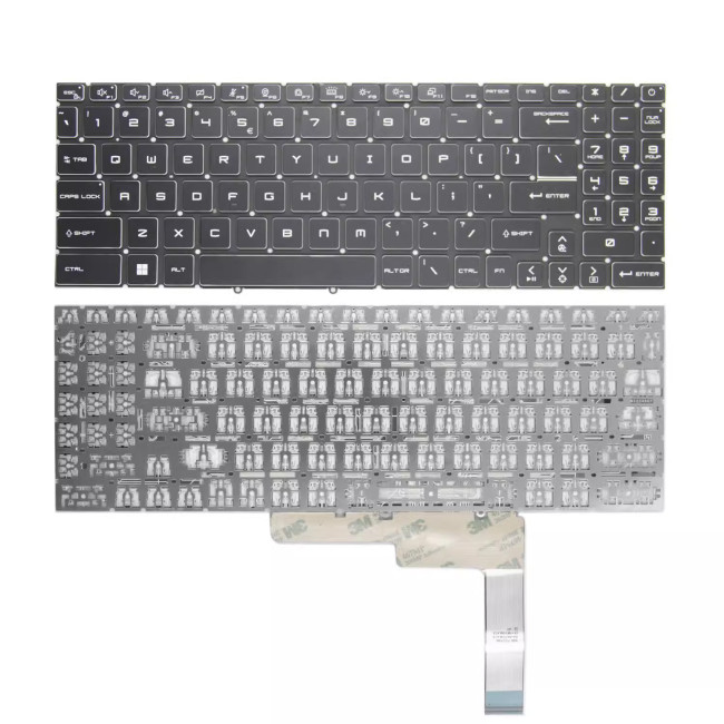 MSI Katana GF66 GF76 Pulse GL76 GL66 Stealth GS77 MS-17L3 MS-1584 MS-1583 black US keyboard - main product image