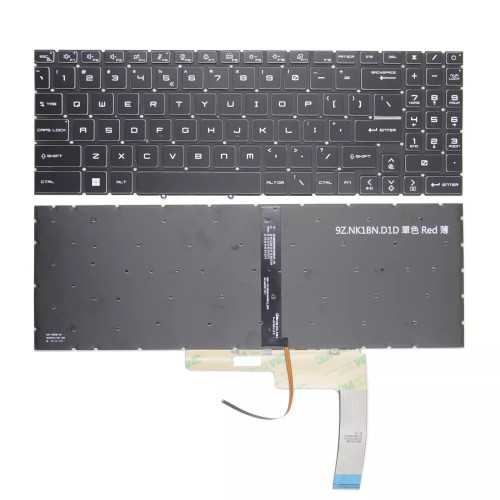 MSI Katana 17 B11U, B11UCX, MS-17L2, black backlit US keyboard | LT-10024857 - additional view 