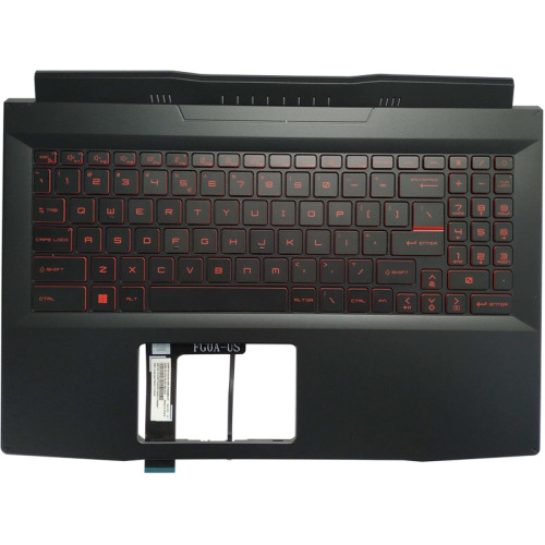 MSI Katana Pulse GF66, 11UE, 11UG, 11UD, MS-1581, MS-1582, GL66, red backlit US keyboard palmrest - main product image