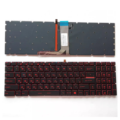 MSI MSI GS60 GS62 GP62 GL62M GP62M GS70 GE72 GL72 GP72 backlit Russian RU keyboard