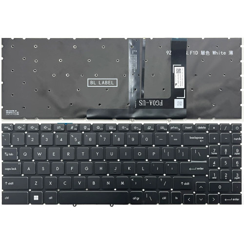 MSI Modern 15, B11M, B12H, B5M, B7M, white backlit US keyboard - main product image