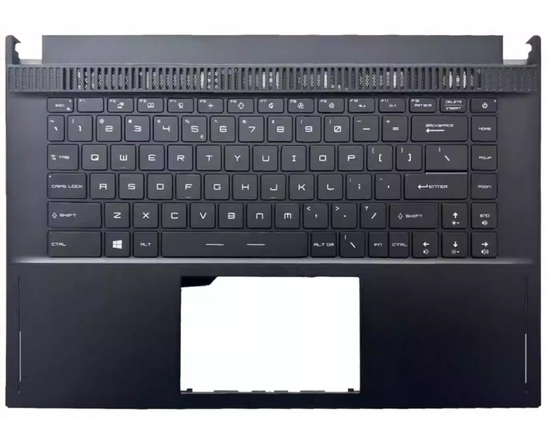 MSI Stealth 15 A13VF MS-16V6 GS67 RGB backlit US keyboard palmrest - additional view 