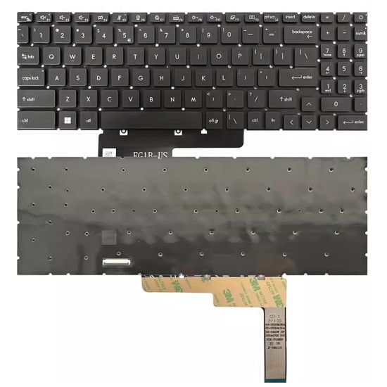 MSI Summit E16 Flip A11U, A12U, UCT, UDT, MS-1591, MS-1592, MS-1593, RGB backlit US keyboard - main product image