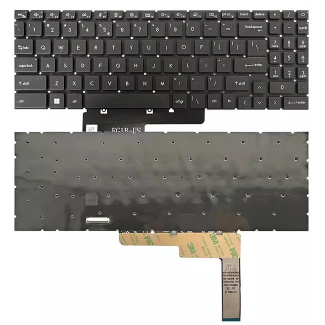 MSI Summit E16 Flip A11U, A12U, UCT, UDT, MS-1591, MS-1592, MS-1593, RGB backlit US keyboard - main product image
