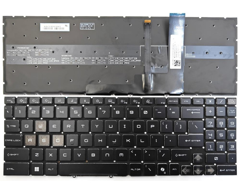 MSI Crosshair A18 HX A8WFKG A8WGKG 24-zone RGB backlit US keyboard AI - additional view 